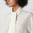 Blouse ivoire en soie avec détail écharpe