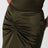 Bella green crepe satin midi skirt