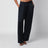 Pantaloni Cecilia blu notte in acetato e viscosa