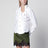 Drunken cotton poplin shirt with Orb embroidery, white