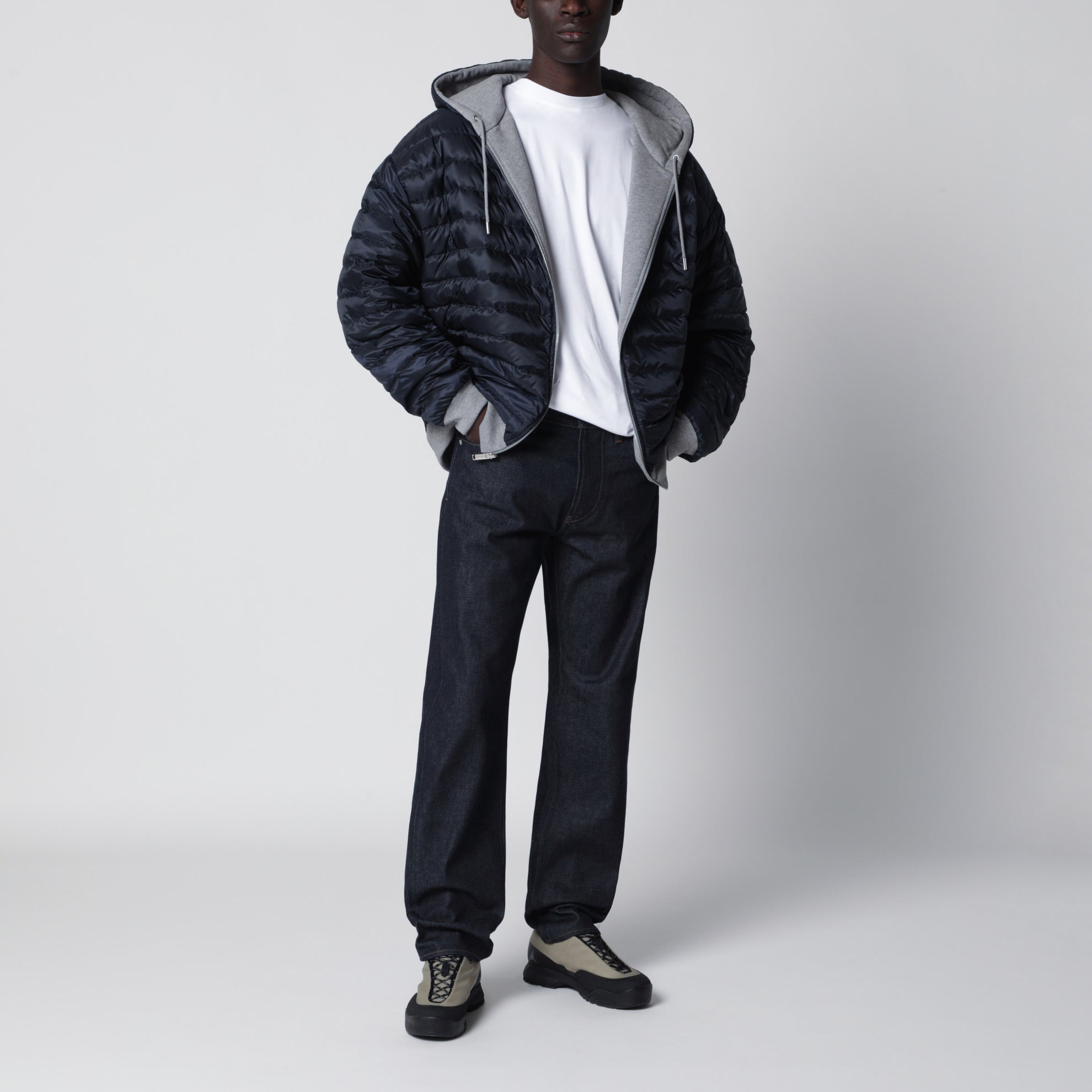 Reversible Fuse hooded sweatshirt in Stone/Night by Canada Goose