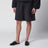 Shorts neri in cotone con ricamo logo