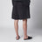 Shorts neri in cotone con ricamo logo
