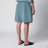 Shorts con coulisse effetto sbiadito in cotone