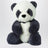 Peluche Panu the Panda grise et blanche 29 CM