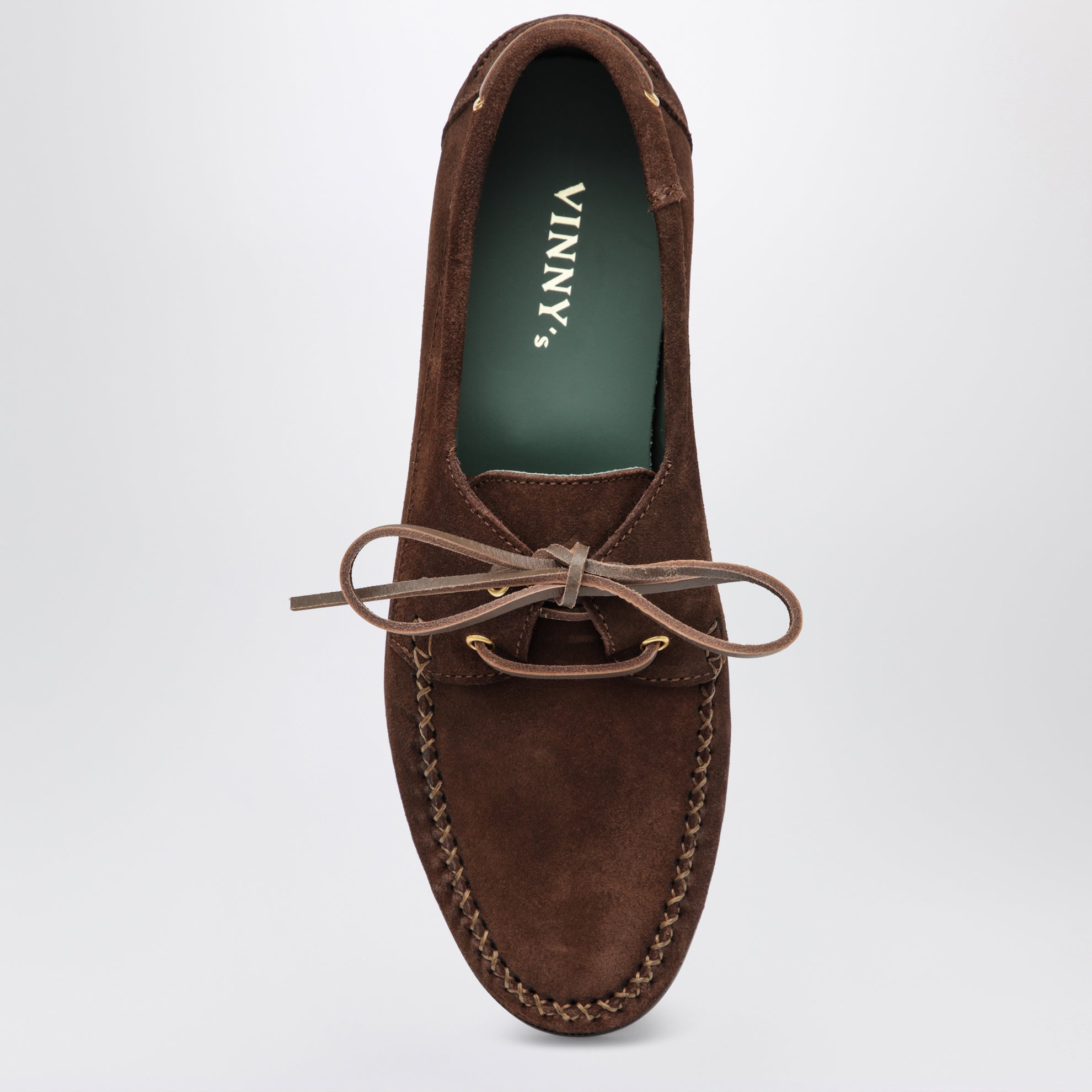Brown Boat Shoe In Suede