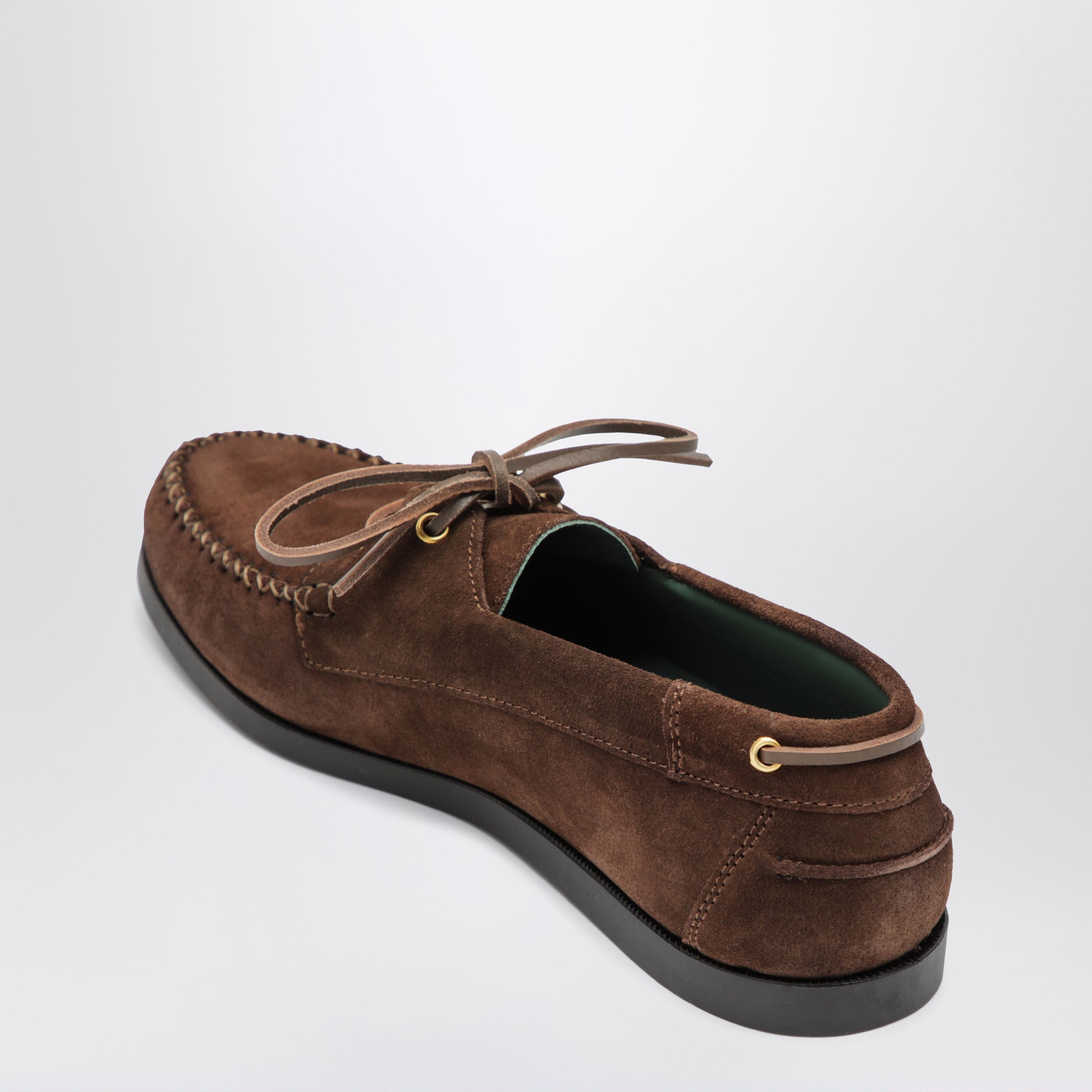 Brown Boat Shoe In Suede
