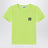 T-shirt giallo lime con patch logo Compass