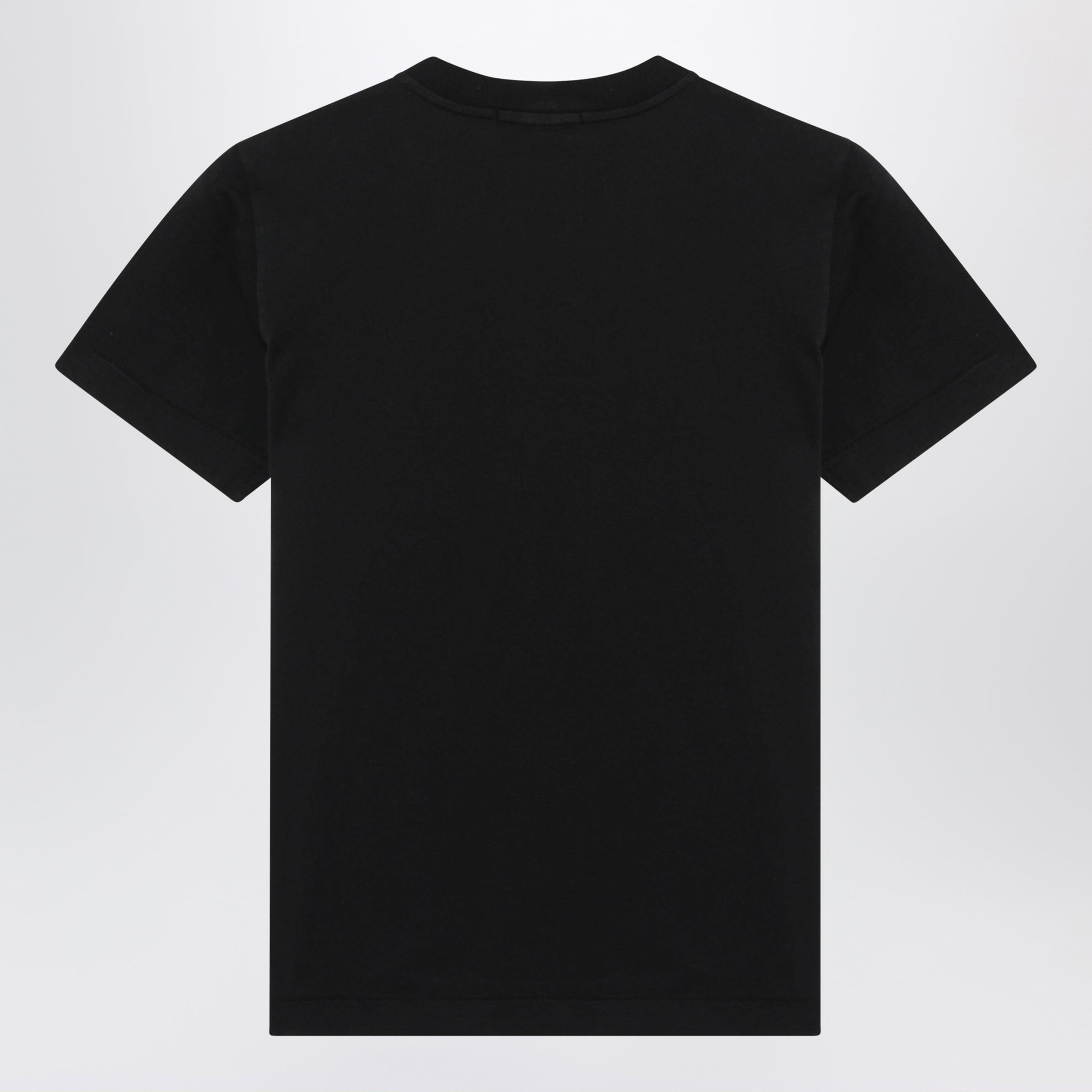 T-shirt nera con patch logo Compass