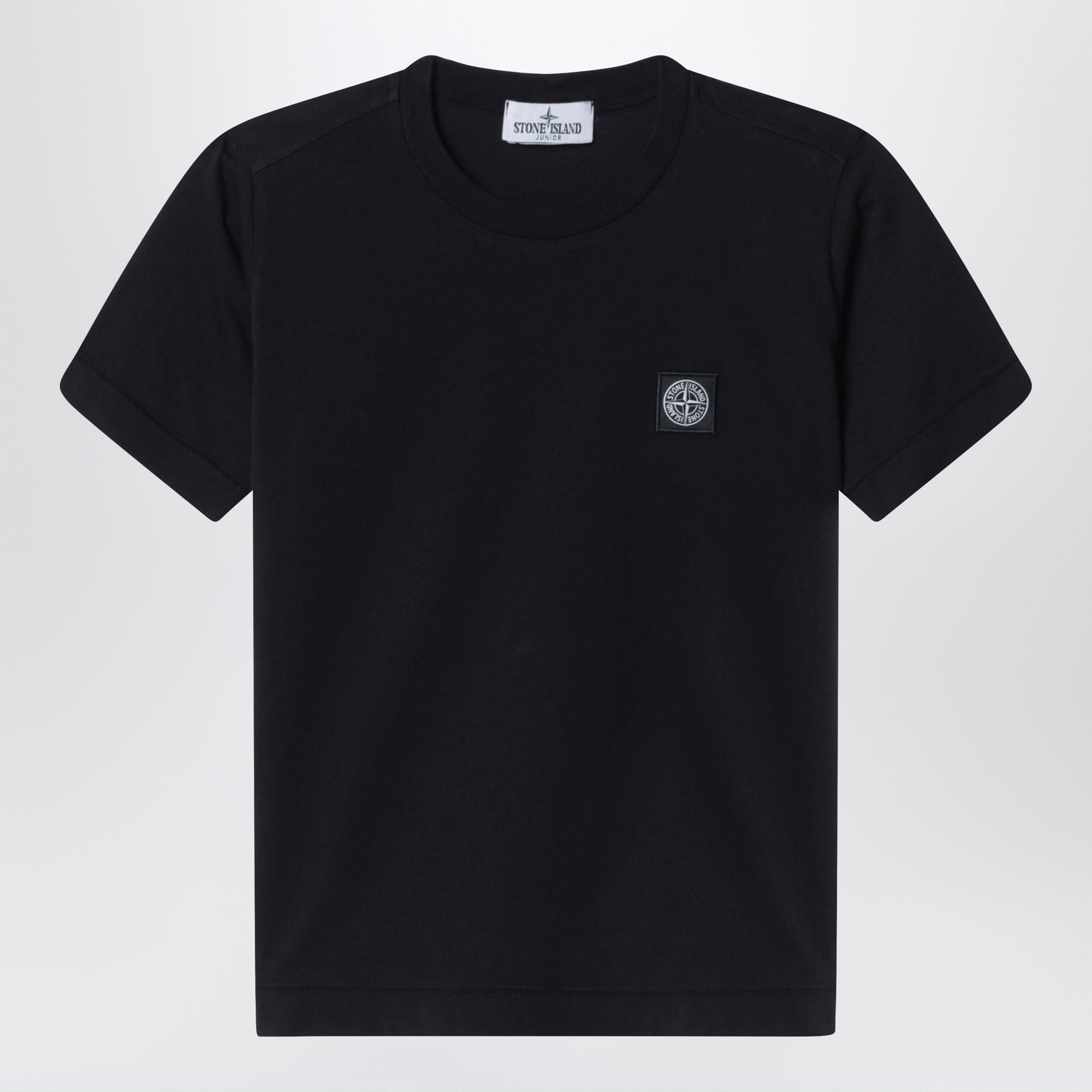T-shirt noir avec patch logo Compass