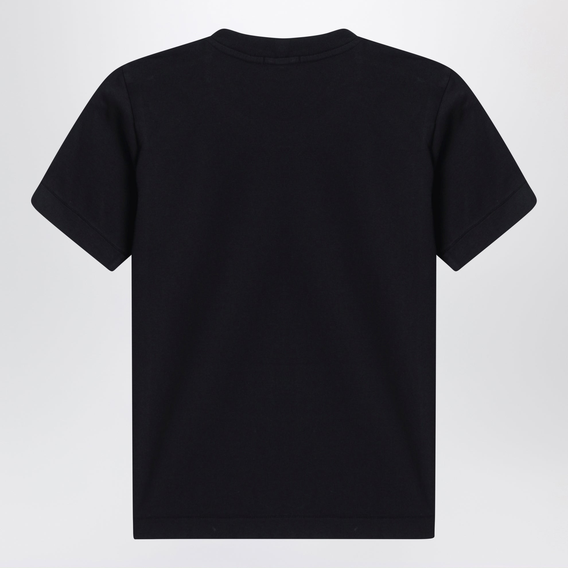 T-shirt noir avec patch logo Compass