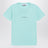 T-shirt bleu aqua avec imprimé logo