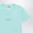 Aquablaues T-Shirt mit Logo-Print