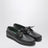 Black Boat Shoe In Leather