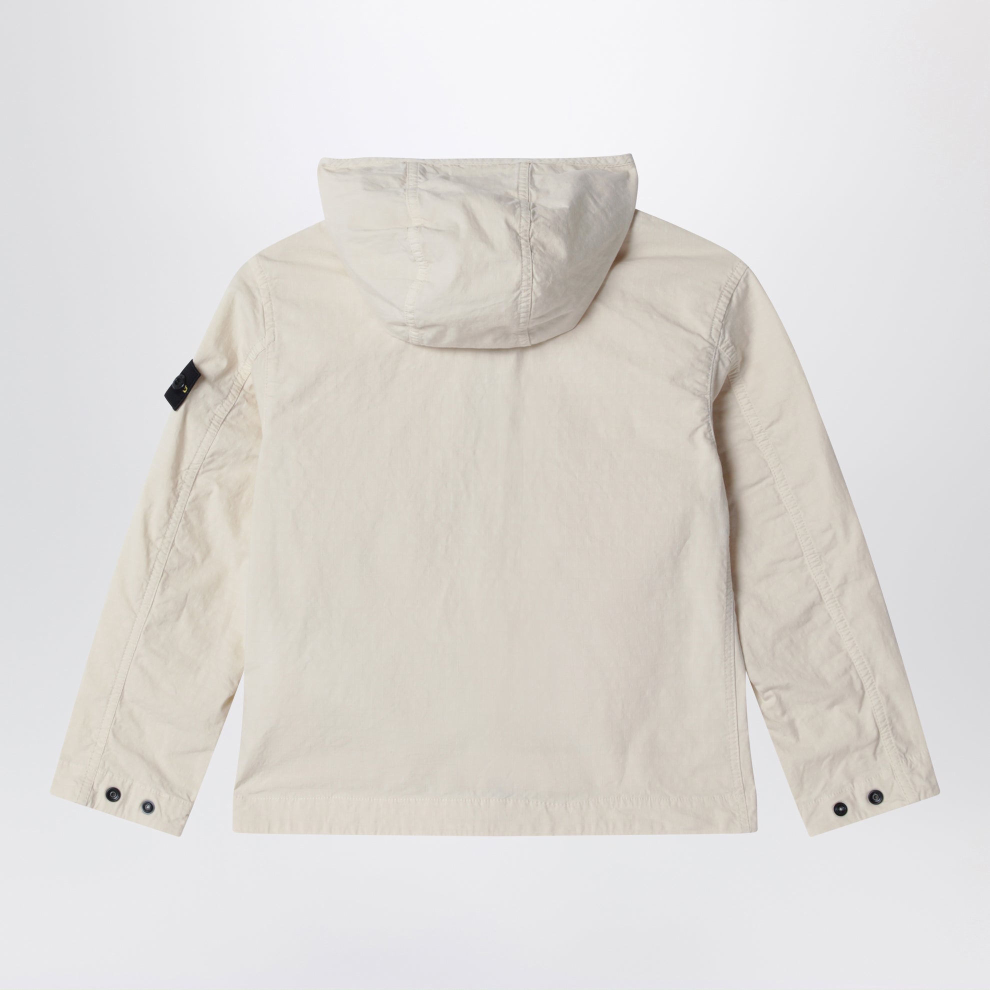 Giacca antigoccia con cappuccio beige chiara