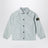 Pearl-colored cotton shirt jacket