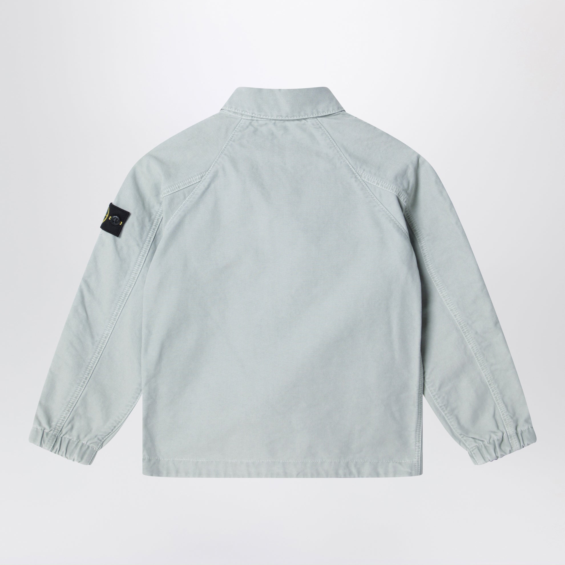 Giacca camicia color perla in cotone