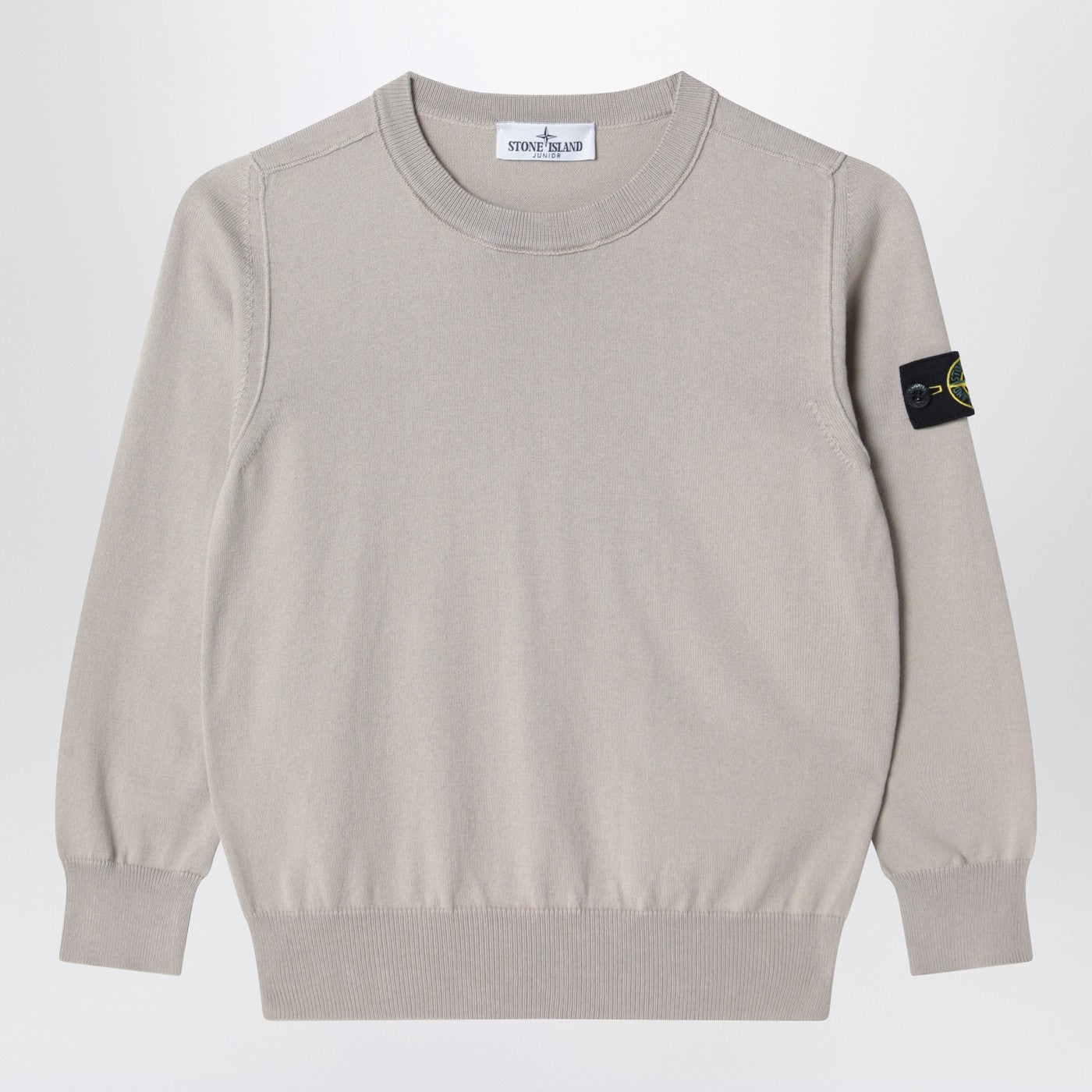 Taubengrauer Pullover aus Baumwolle