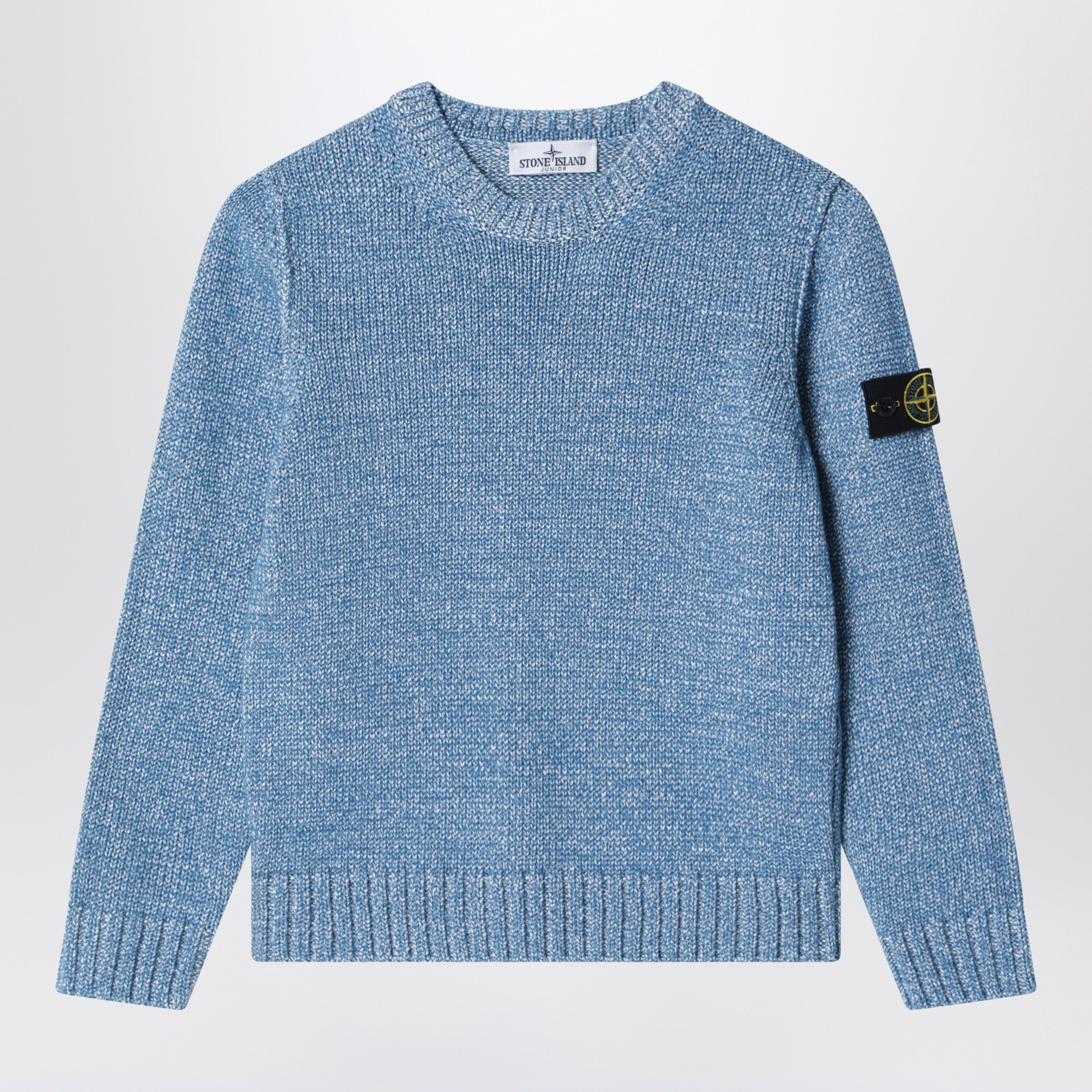 Stone Island Powder blue cotton blend jumper | TheDoubleF