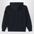 Felpa con zip blu navy in cotone