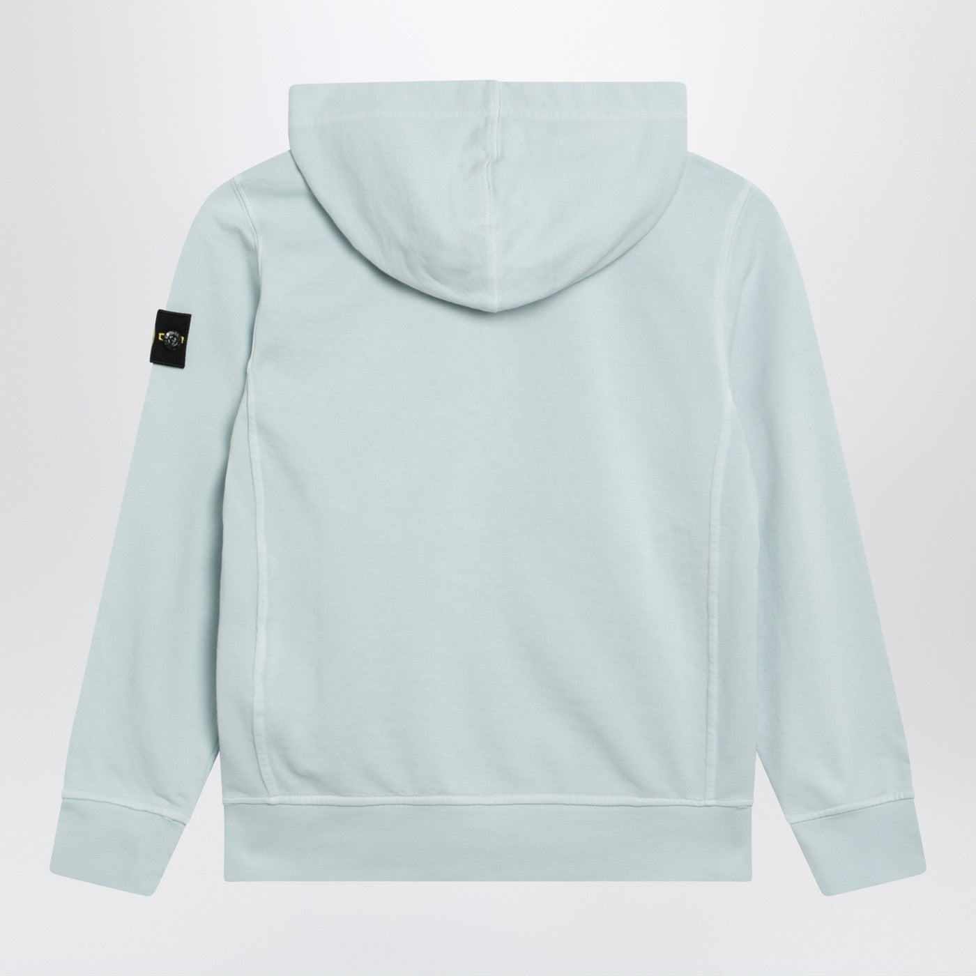 Stone Island Light blue cotton zip-up sweatshirt | TheDoubleF