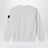 White cotton crewneck sweatshirt