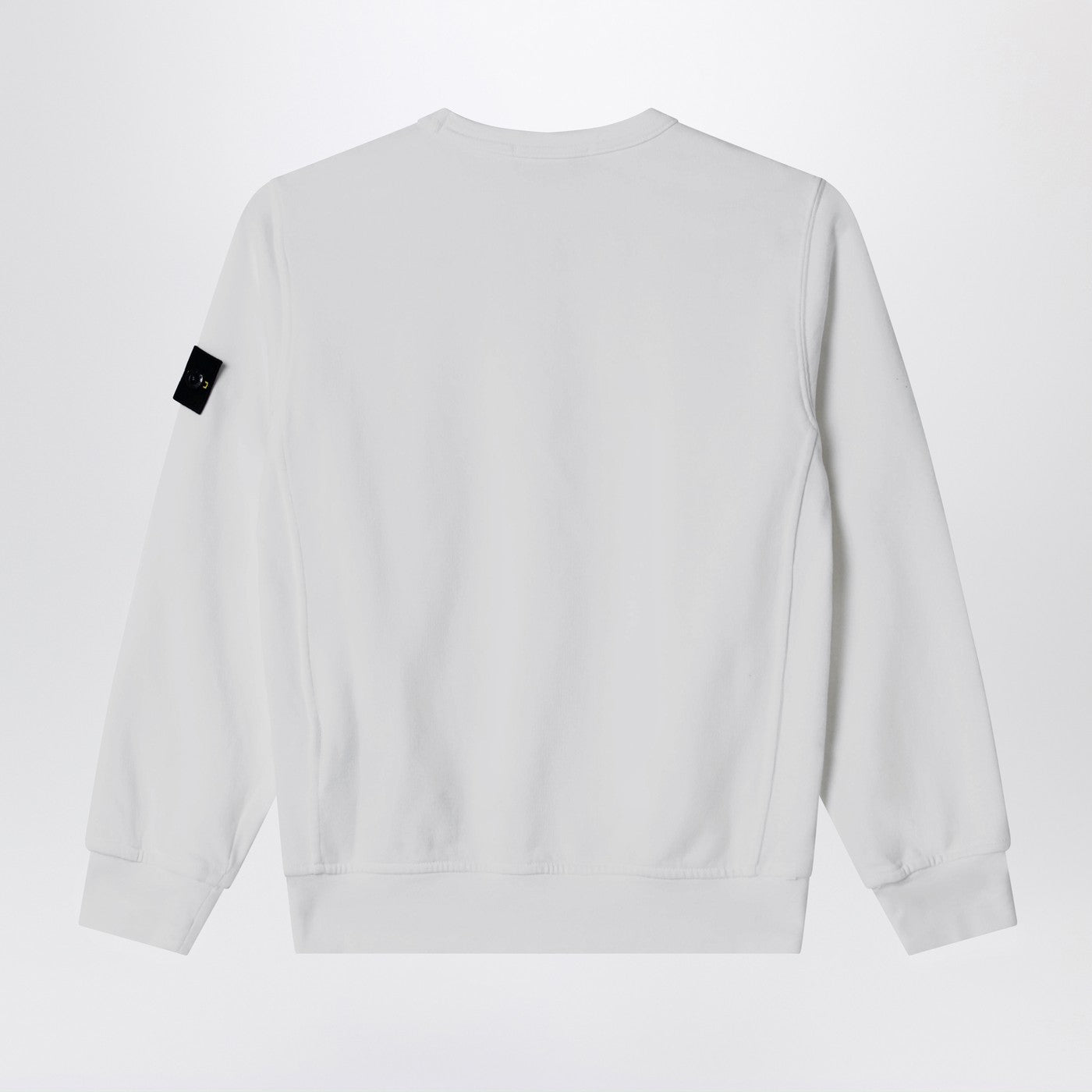 White cotton crewneck sweatshirt