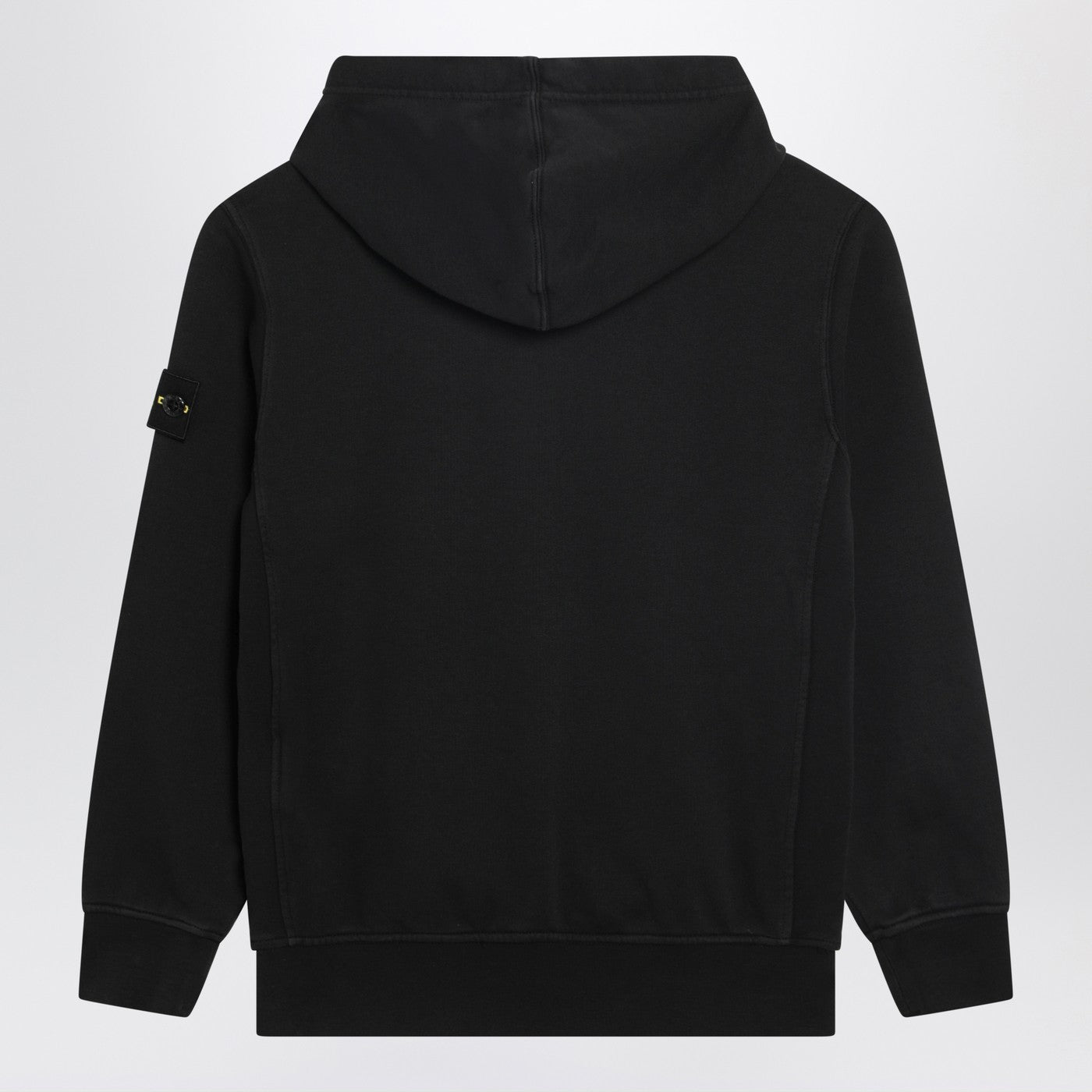 Black hooded sweatshirt