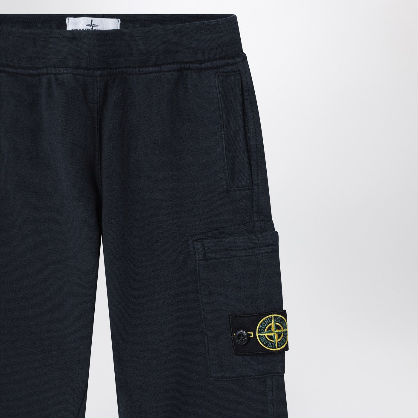 Navy blue cotton joggers