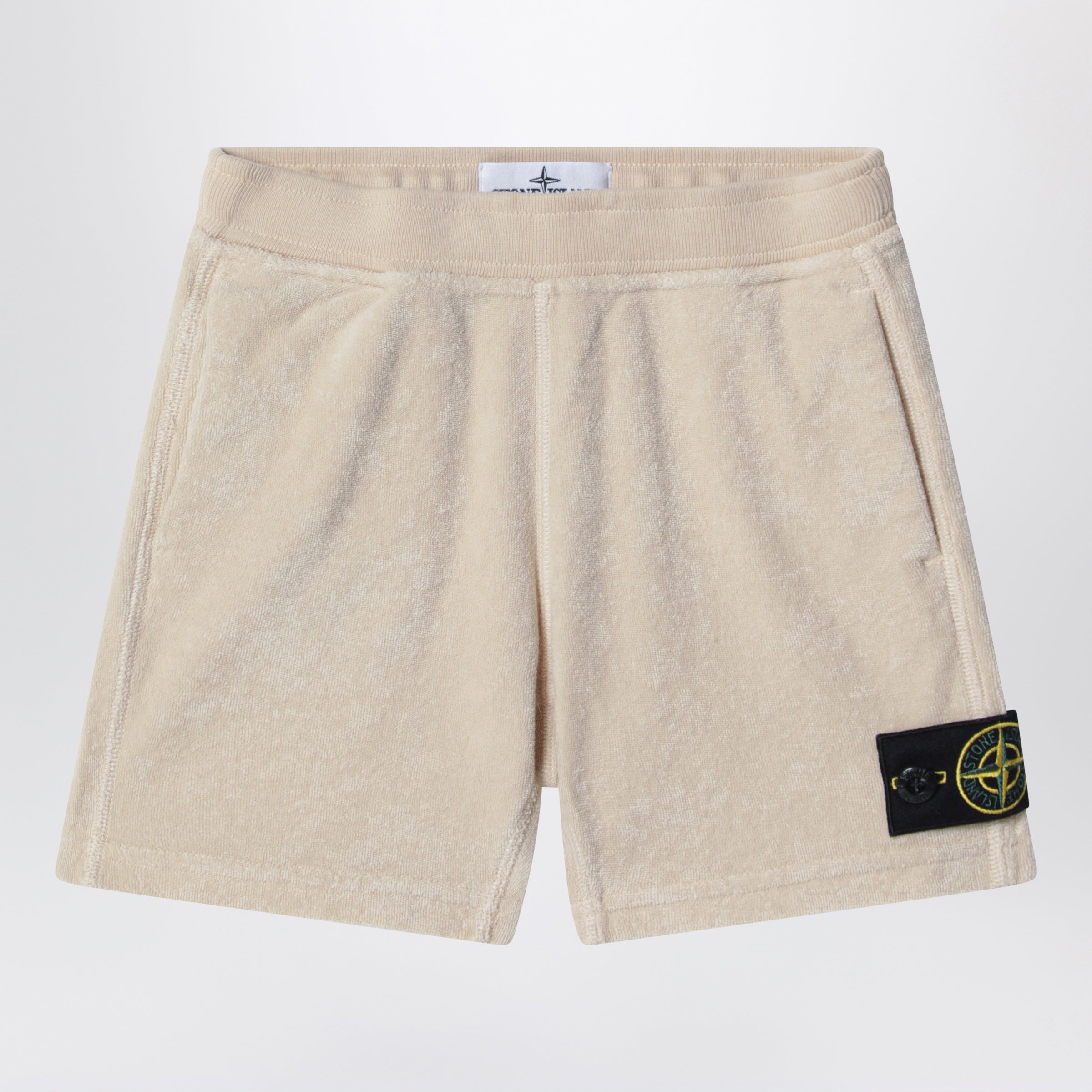 Stone Island Beige chenille shorts | TheDoubleF