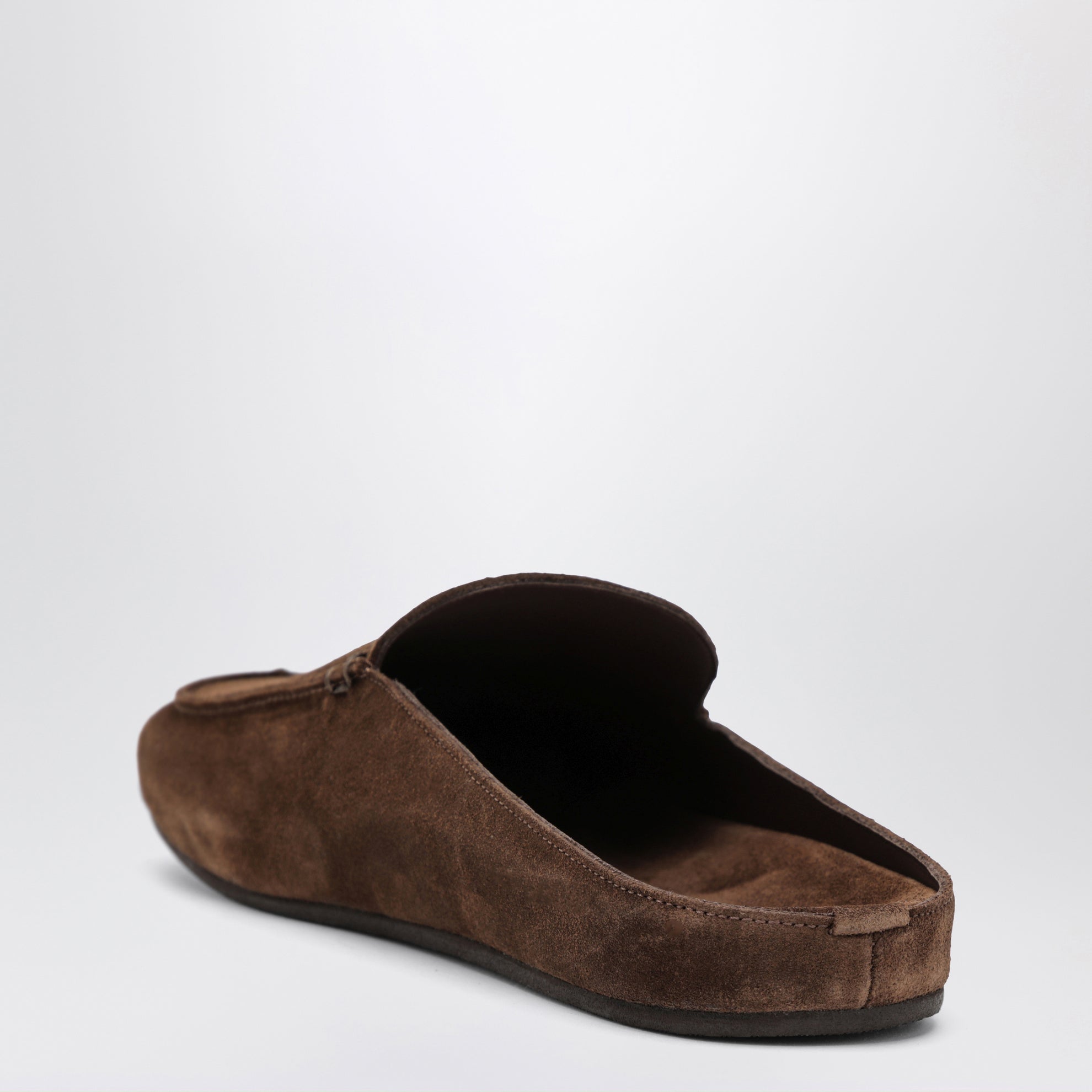 Mules Donnie en cuir suédé marron