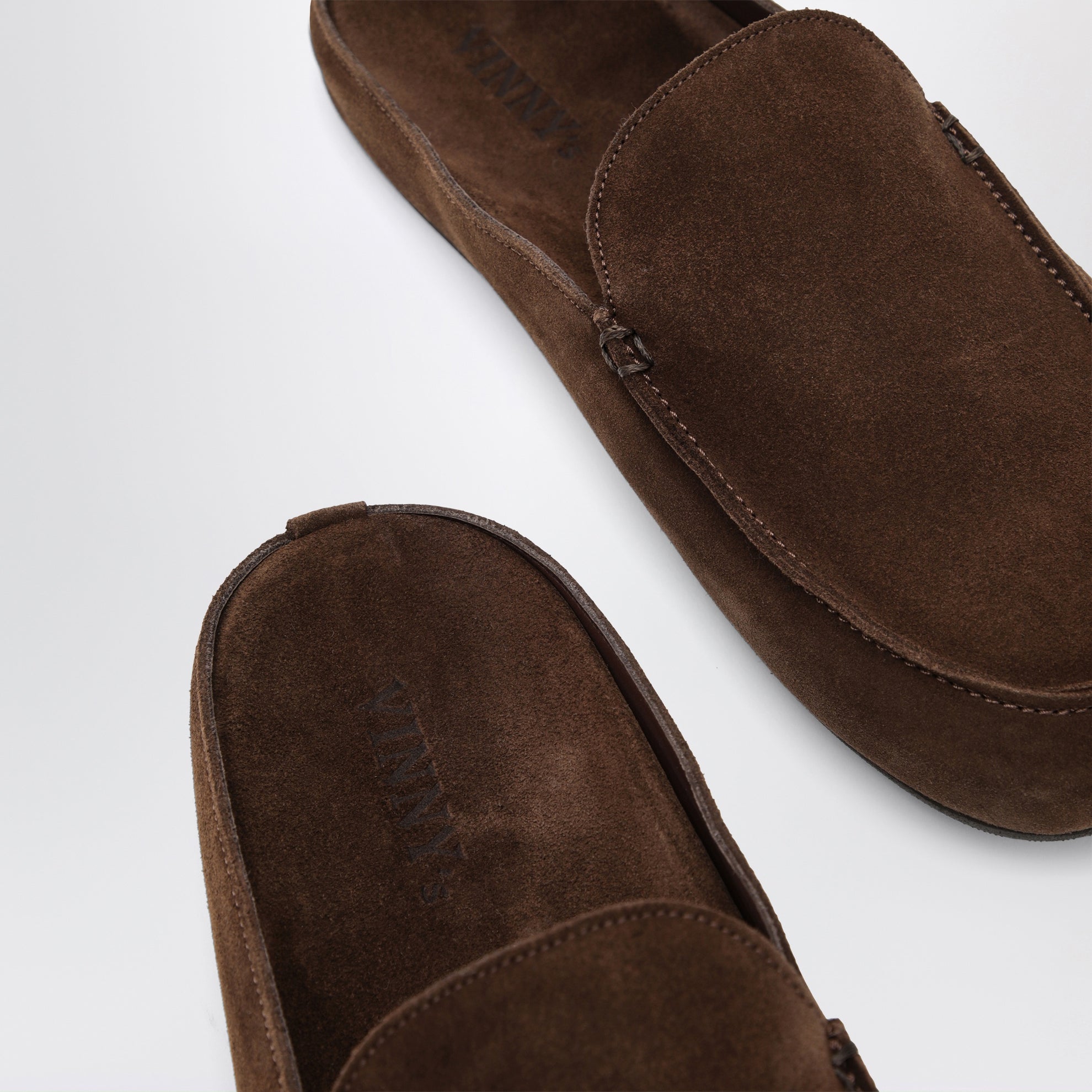 Mules Donnie en cuir suédé marron