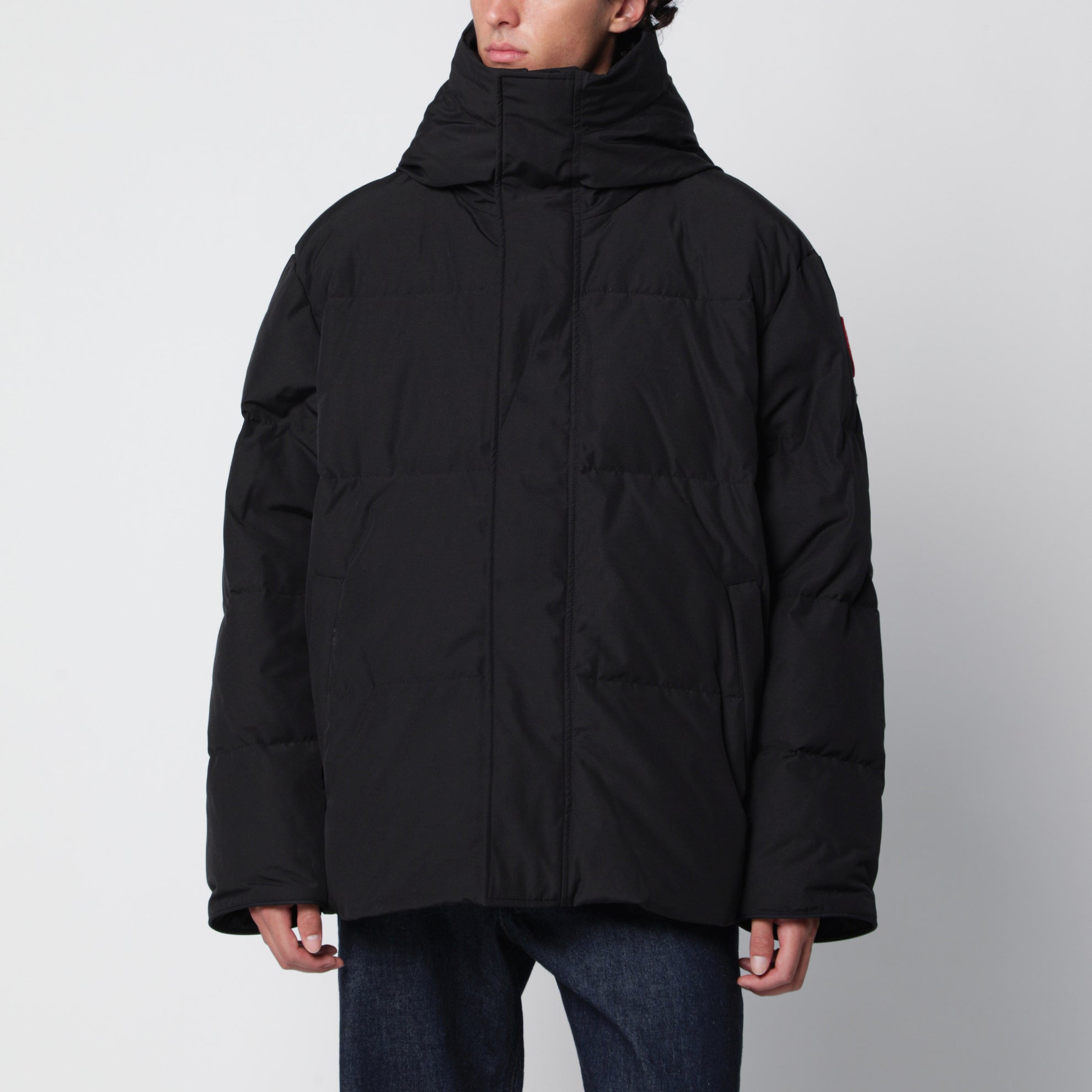 Seymour black hooded parka