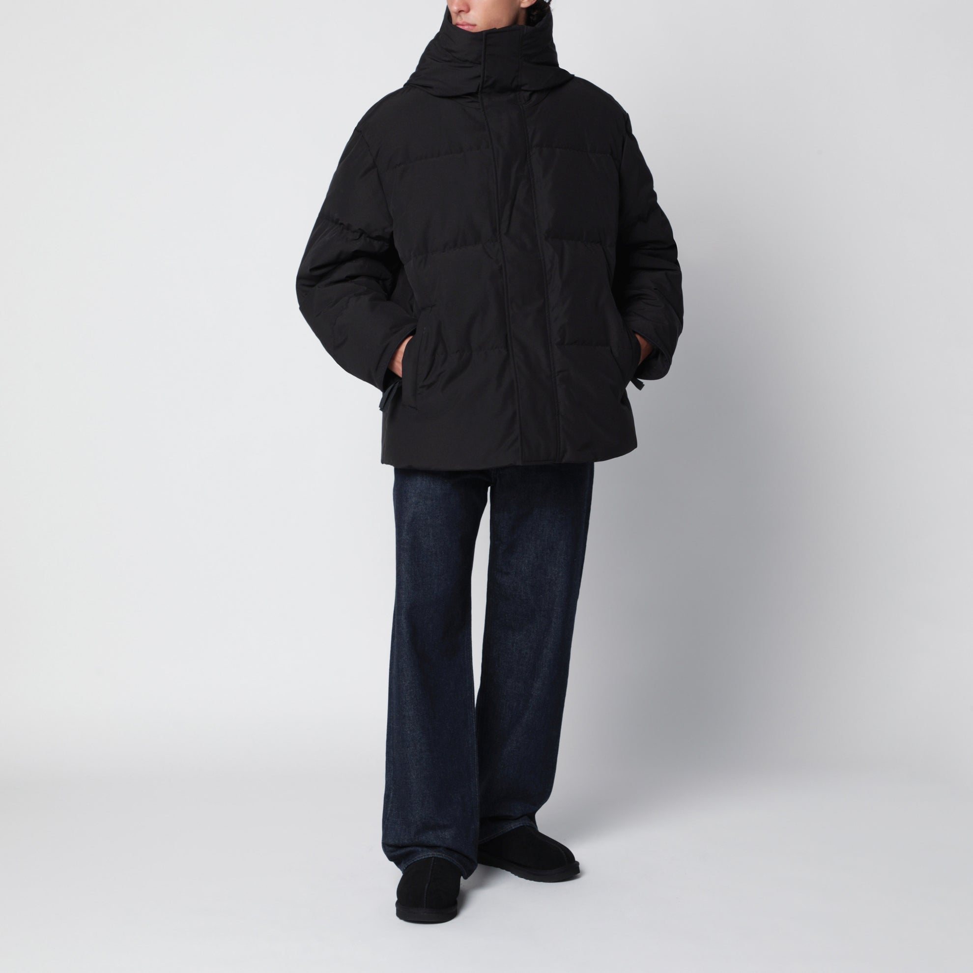 Seymour black hooded parka