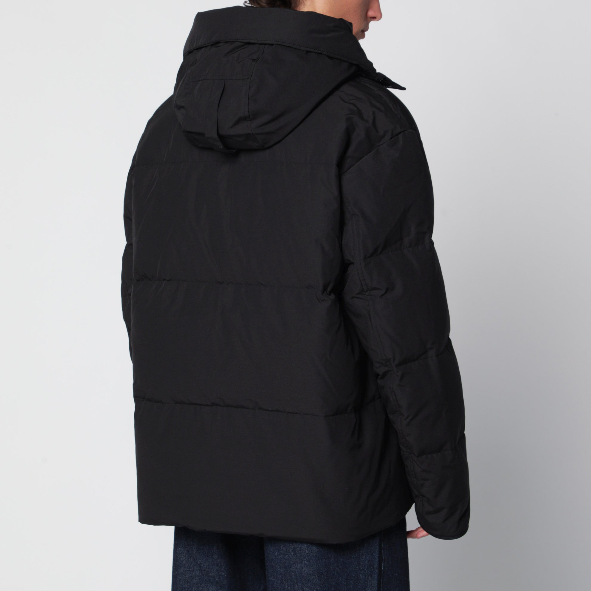Seymour black hooded parka
