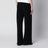 Weite Gala-Hose aus Krepp in Schwarz