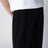 Weite Gala-Hose aus Krepp in Schwarz