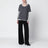 Gala black trousers in triacetate