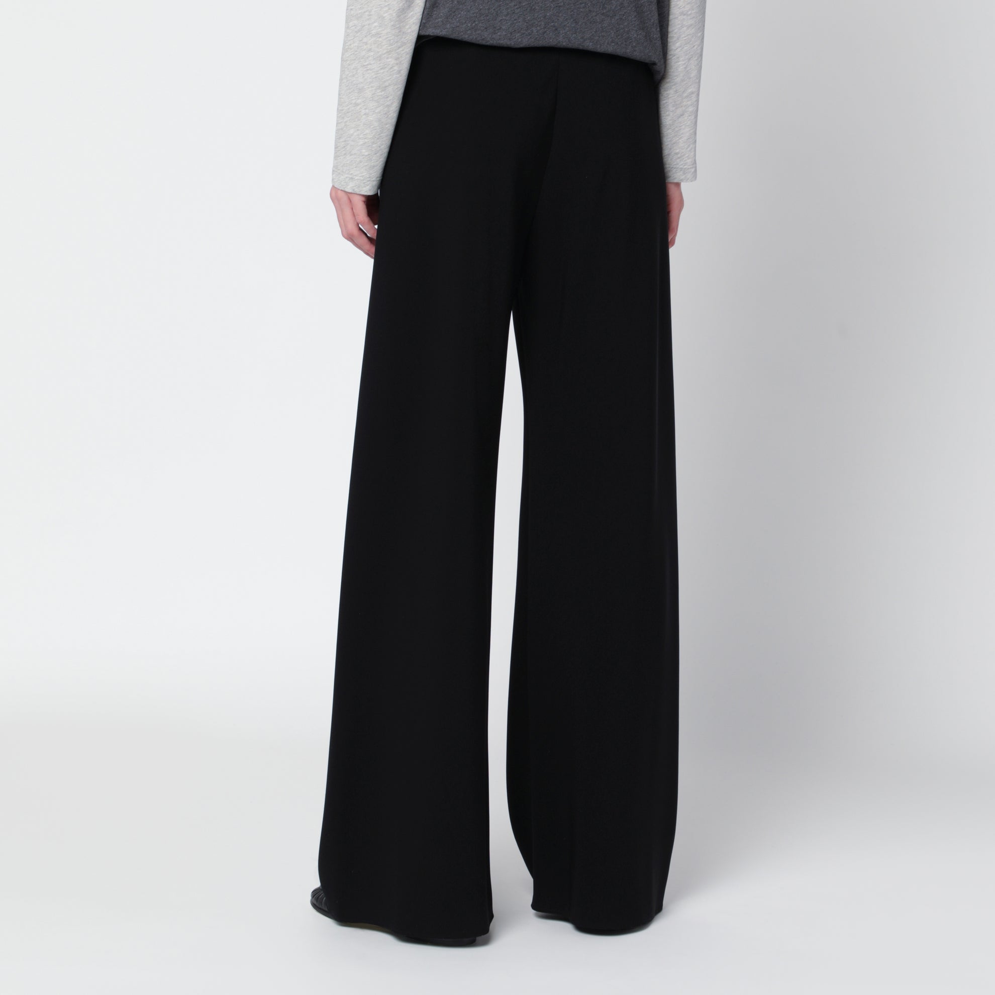 Gala black trousers in triacetate