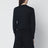 Black wool and silk cardigan