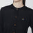 Black wool and silk cardigan