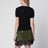 T-shirt Bea in misto cotone e cashmere nera