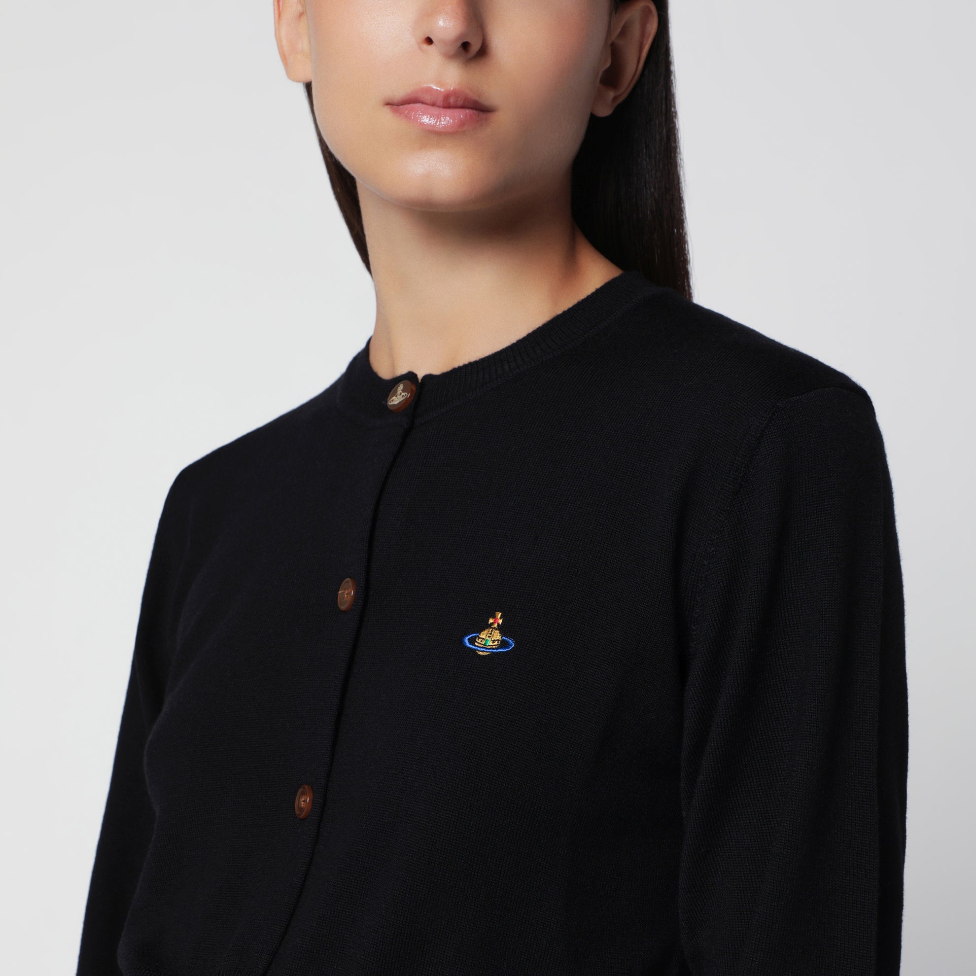 Black Bea cropped cardigan