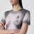 Pink/black dégradé-effect knit top
