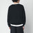 Black waffle-knit sweatshirt