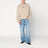 Greige brushed cotton sweatshirt