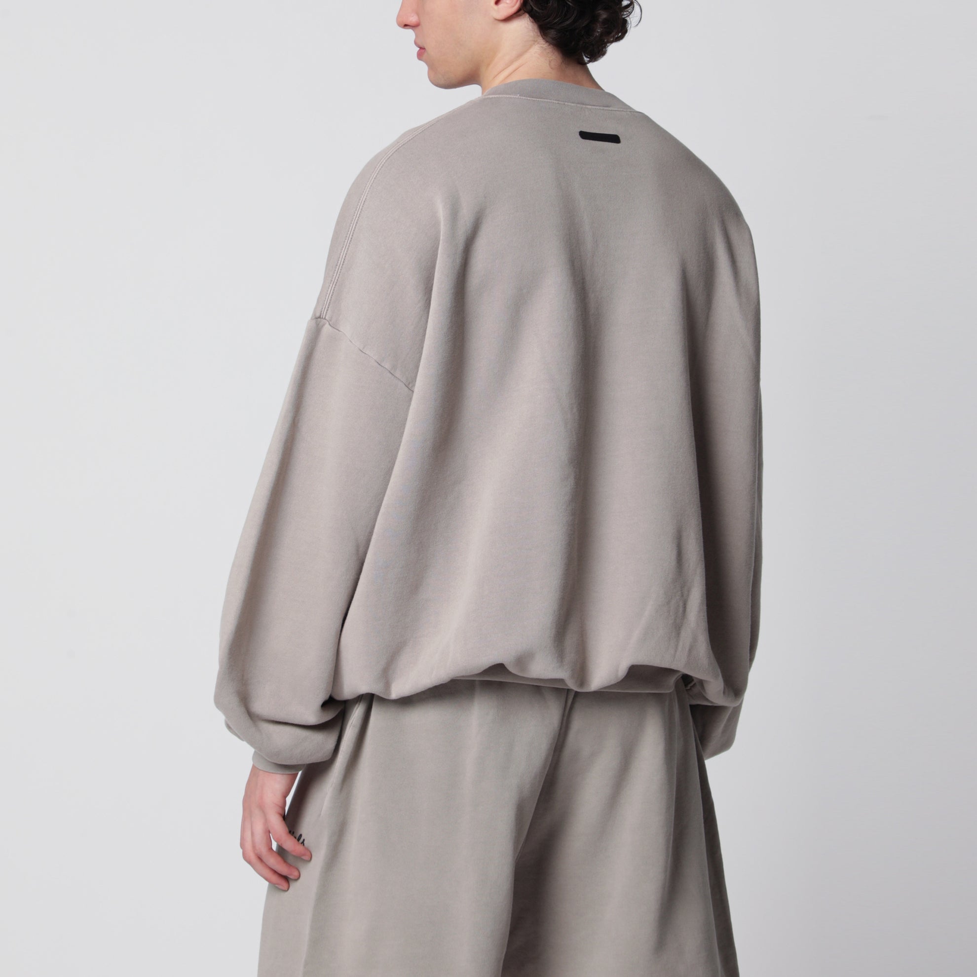 Felpa girocollo in cotone felpato Faded Seal