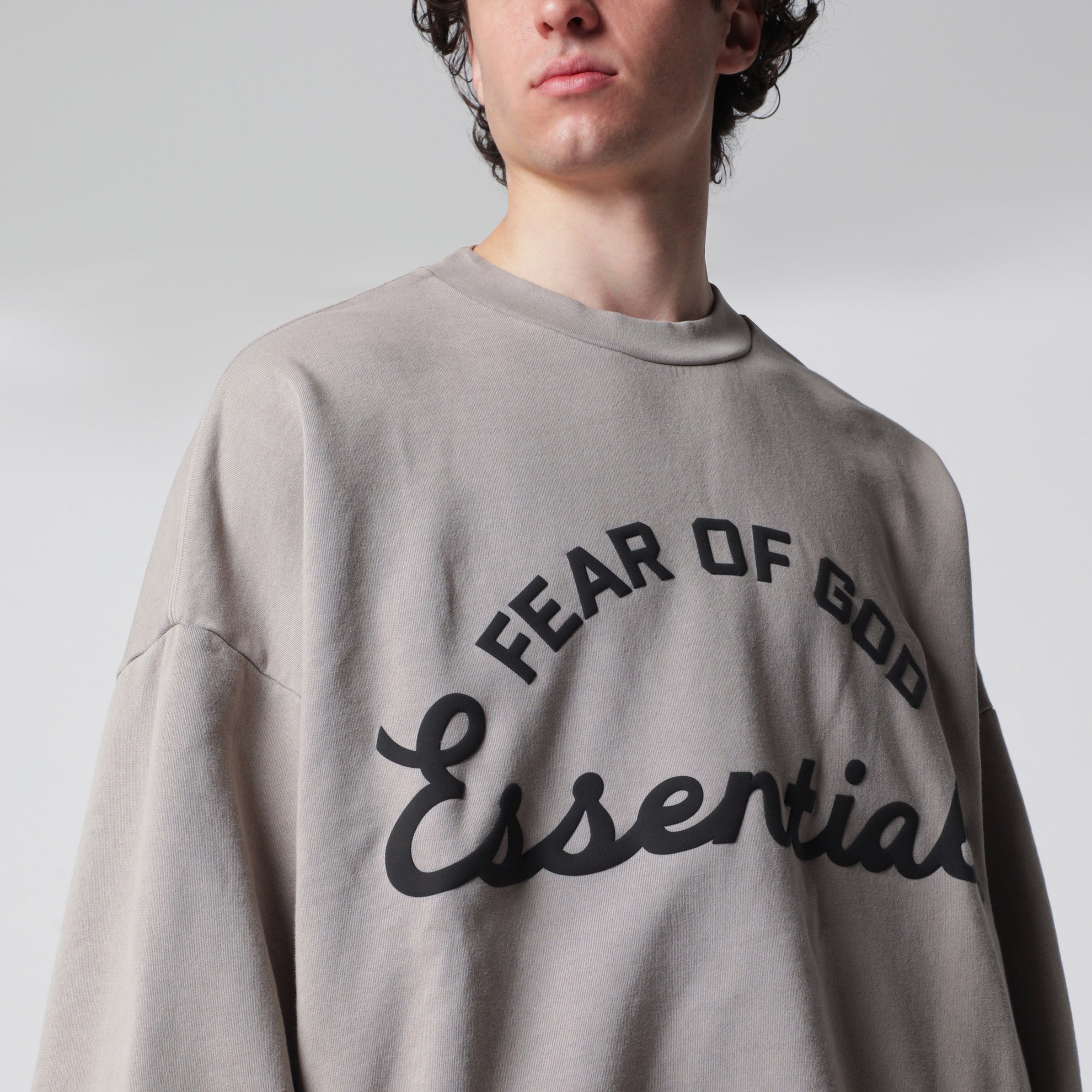Felpa girocollo in cotone felpato Faded Seal