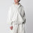 Felpa con zip in pile di cotone grigia chiara mélange