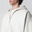 Light grey mélange cotton fleece zip-up sweatshirt